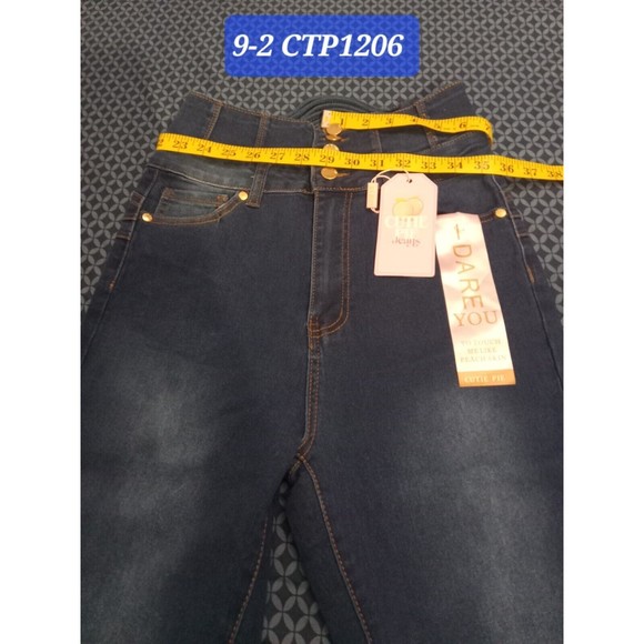 WAIST 29 IN, SIZE 9 CTP FLARE JEANS STRETCH DENIM BLUE  9-1 CTP1206,  JEANS - Picture 2 of 12